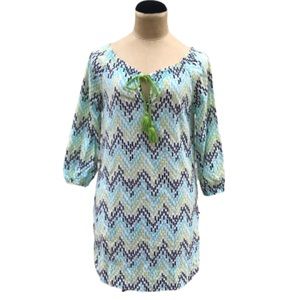 Hatley Chic Chevron Print Tunic Dress Size XS